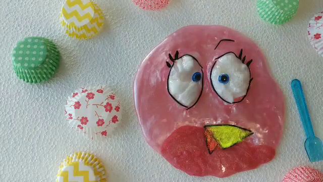 Pink, white and black. Mix the slime into an angry bird. смотреть онлайн
