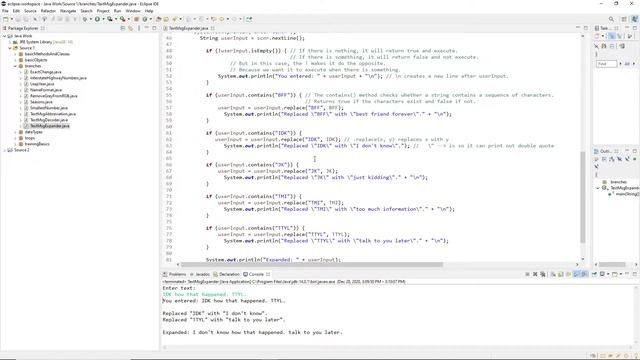 Java Lab: Program: Text message expander смотреть онлайн