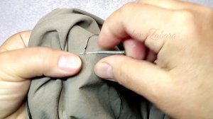 Как зашить ДЫРКУ красиво и аккуратно. Потайным швом.