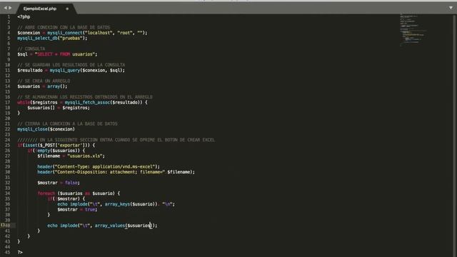Guardar registros MySQL en Excel con PHP смотреть онлайн