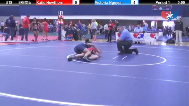 WM 55 KG Katie Howthorn (Lindenwood) vs Victoria Nguyen (King) смотреть онлайн