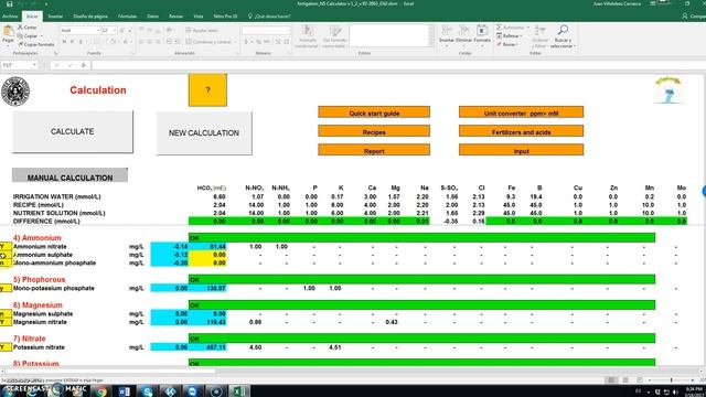 Tutorial Nutrient Solution calculator смотреть онлайн