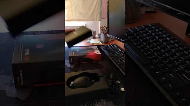 Распаковка и визуальный обзор Мышь SteelSeries Rival 310 USB Grey (62433) смотреть онлайн