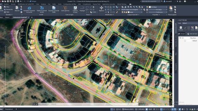 Autocad Map 3D طريقة استخراج الصور الجوية باستعمال برنامج - les images satellite sur Acad Map 3d смотреть онлайн