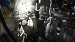 снятие и замена термостата MAZDA 6 GG 1.8 2006 год часть 1