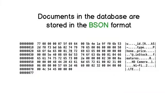 MongoDB Tutorial for Absolute Beginners : 12 How Documents are stored in the Database? BSON Forma смотреть онлайн