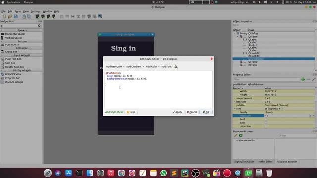 pyqt5 and python Modern Gui sing in смотреть онлайн