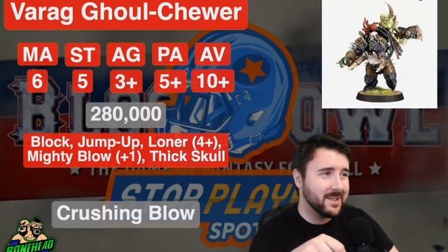 Varag Ghoul-Chewer - Blood Bowl 2020 Star Player Spotlight (Bonehead Podcast) смотреть онлайн