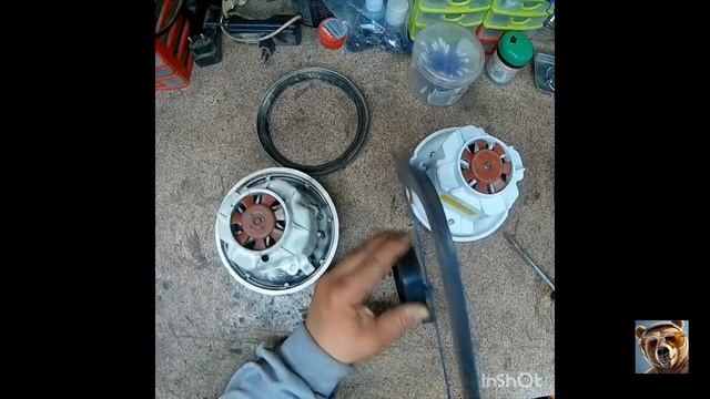 ремонт пылесоса - Замена двигателя Karcher WD3 смотреть онлайн