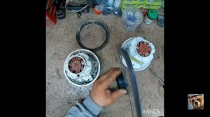 ремонт пылесоса - Замена двигателя Karcher WD3