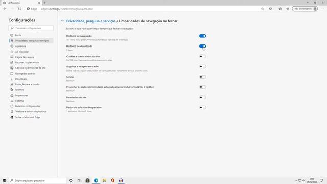 Como apagar os dados ao sair do Microsoft Edge смотреть онлайн