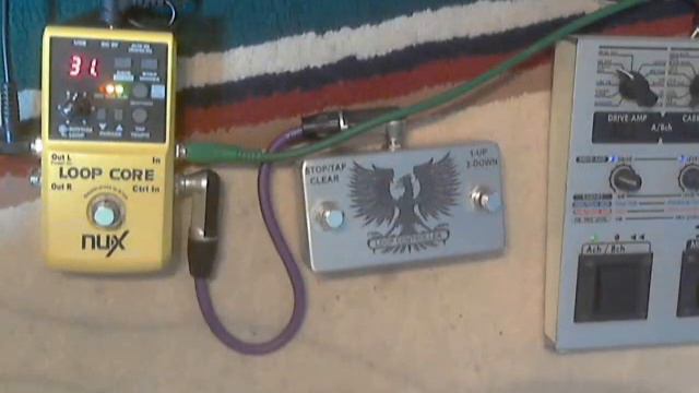 NUX LOOP CORE PART 2 cheapo boss rc3  DIY FOOTSWITCH DEMO