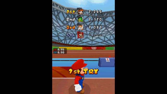 DS Mario & Sonic at the Olympic Games: Long Jump 9,999m (TAS) смотреть онлайн