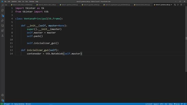 Python Curso V2: 646 1/2 Uso del Componente Contenedor de Pestañas Notebook en Tkinter смотреть онлайн