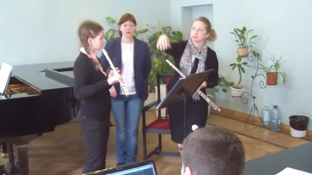 Master class on the flute Petra Music in Moscow.Elizaveta Yakovleva. смотреть онлайн