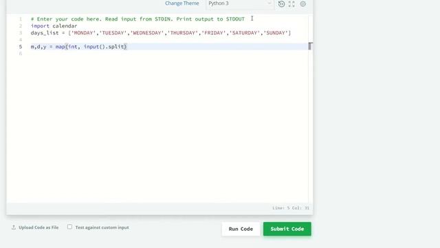 Hackerrank Python | Challenge #42 | Calendar Module смотреть онлайн