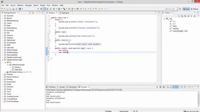 Java Objekt-Orientierung für Profis #6 - static und instance initializer смотреть онлайн