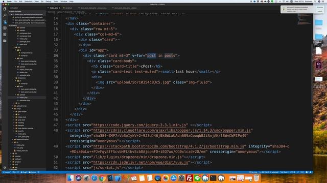 อัพโหลดรูปภาพ แบบลากวาง ด้วย DropzoneJS ตอนที่ 8 -ใช้ Vue.js แสดงผล Json บนหน้าเว็บ смотреть онлайн