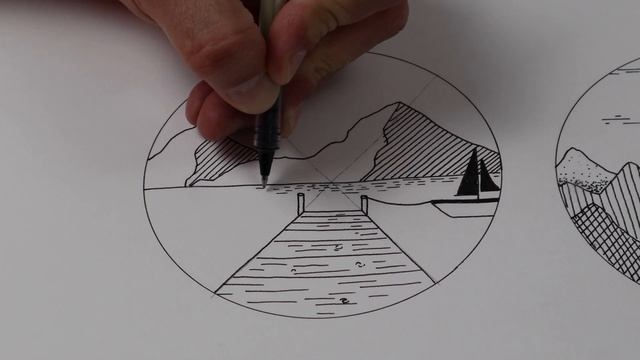 3 landscape pictures that you can draw! Boost drawing skills with some simple perspective technique смотреть онлайн