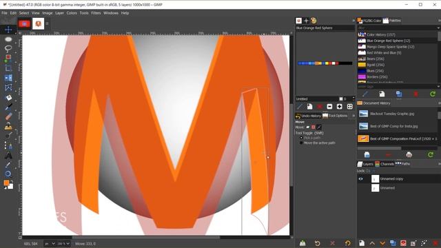 GIMP 3D Sphere Logo Design Tutorial смотреть онлайн