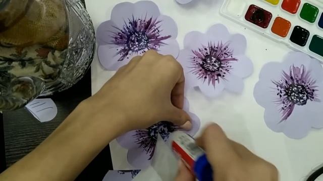 DIY открытка // как сделать 3Д открытку с цветами // Pop-Up karten basteln mit paiper смотреть онлайн