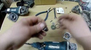 Makita GA 5030 Замена ротора и корпуса редуктора