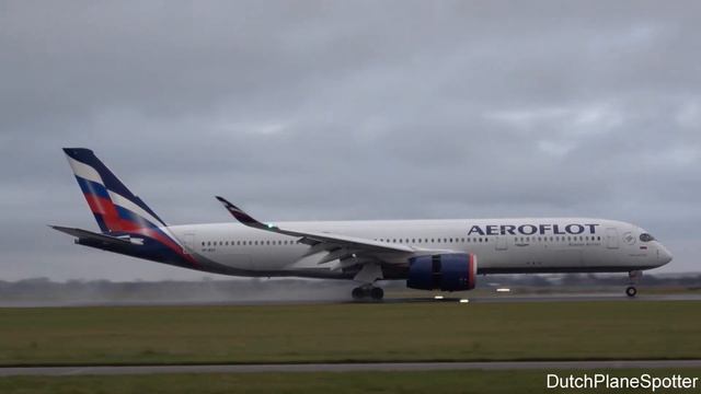 (4K) Aeroflot Airbus A350-900 Arriving at Amsterdam Airport Schiphol (DutchPlaneSpotter) смотреть онлайн