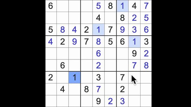 Sudoku solution – New York Times 7 February 2024 Hard level смотреть онлайн