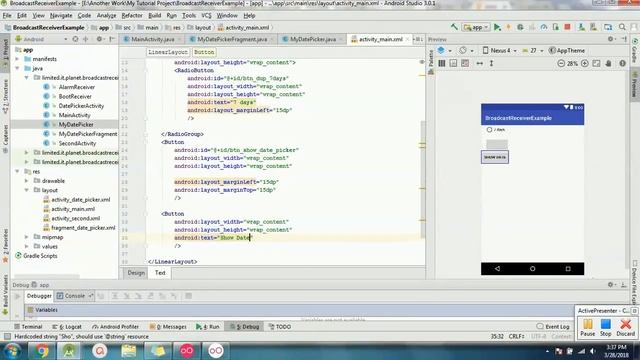 How To Create Datepicker in Android Studio 3. 0 смотреть онлайн