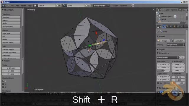 Speed Modeling - Embroidered Ball (with Blender) смотреть онлайн