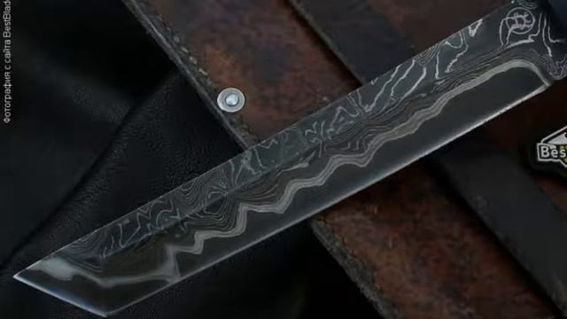 Нож Lemax Танто (ламинированный дамаск, граб) смотреть онлайн