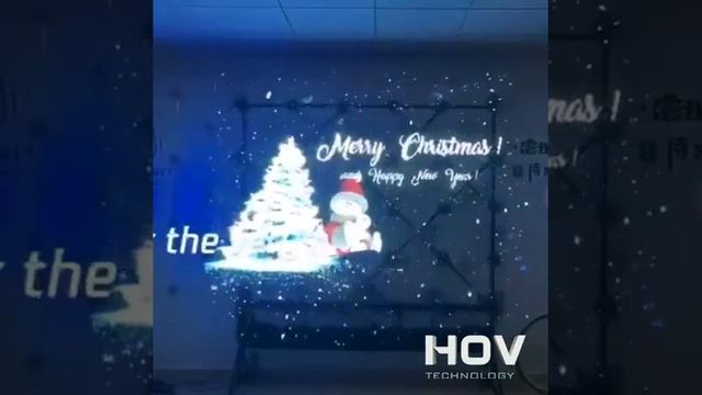 Поздравление с католическим Рождеством при помощи голографического вентилятора Holo Ven смотреть онлайн