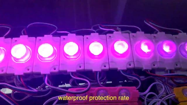 12V waterproof RGB 3030 LED module - kutop.com смотреть онлайн