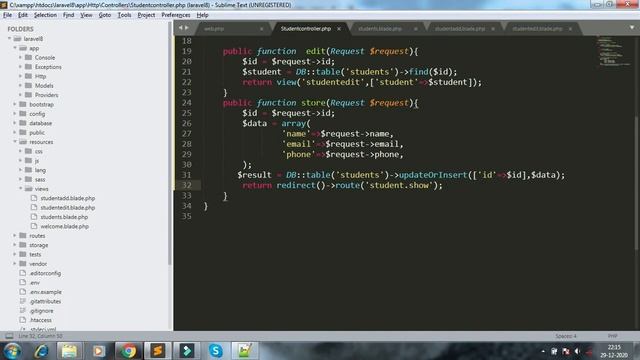 part 9 update insert by one laravel method | laravel query builder | updateOrInsert or upsert metho смотреть онлайн