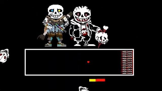 ink sans fight (undertale) stick nodes. смотреть онлайн
