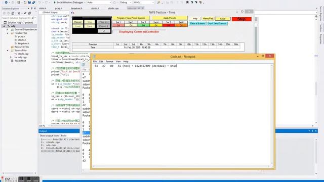 The C++ program captures the udp data смотреть онлайн