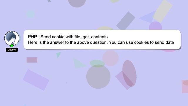 PHP : Send cookie with file_get_contents смотреть онлайн