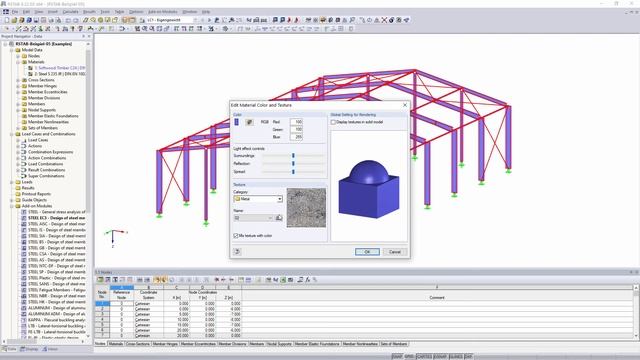FAQ 001094 | How can I change the preset color of the materials in RFEM or RSTAB? I want to ad.. смотреть онлайн