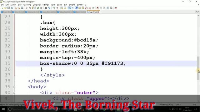 Simple Login Page Design Using HTML & CSS|| Type 1 || Player Of Code смотреть онлайн