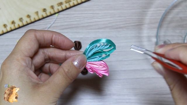 Butterfly Kanzashi/Бабочка канзаши из узких лент смотреть онлайн