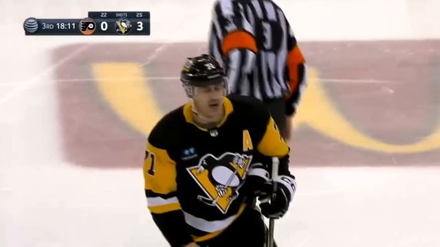 Evgeni Malkin gets game misconduct vs Flyers, refs did not see Flyers high-sticking (2 apr 2023) смотреть онлайн