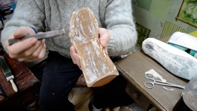 Обувь ручной работы. Мокасины. Подошва. смотреть онлайн