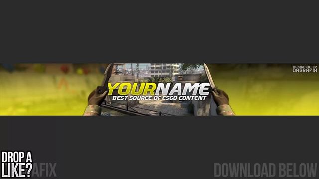 CSGO YouTube Banner Template 104 - Free Photoshop Download смотреть онлайн