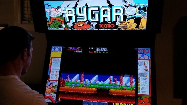 Rygar Arcade Cabinet MAME Gameplay w/ Hypermarquee смотреть онлайн