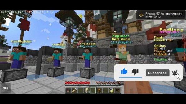 Hypixel Like Server For Pojavlauncher #minecraft