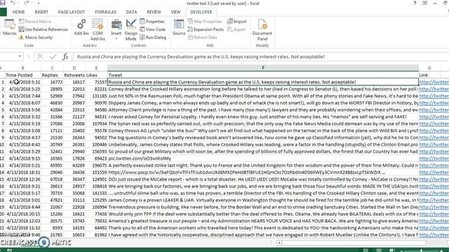 Excel VBA - Web Scrape: Twitter смотреть онлайн
