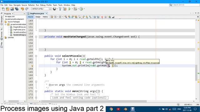 Image Process with java - Analyze pixels of an image смотреть онлайн