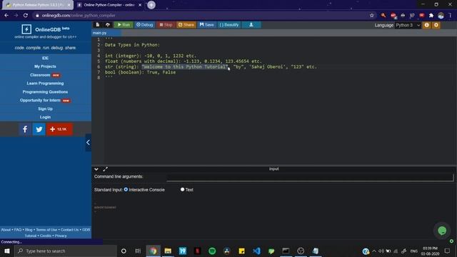 Data Types in Python [2020] смотреть онлайн