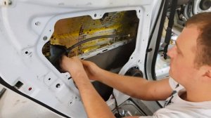 Переделываем шумоизоляцию дверей на Kia Venga