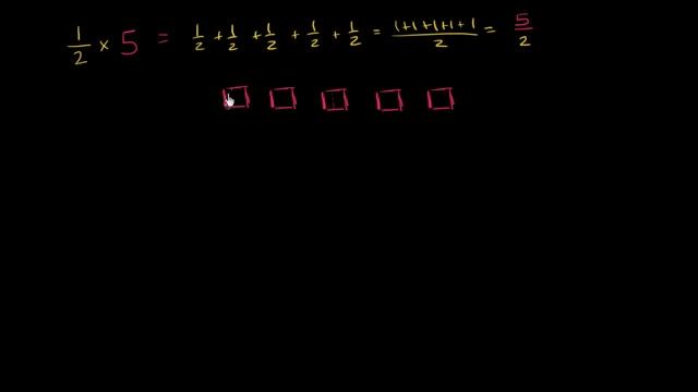 Умножение простой дроби на целое число смотреть онлайн